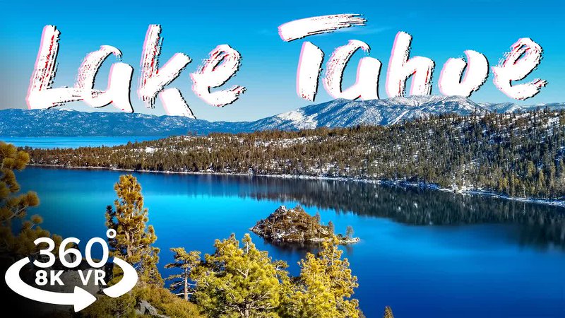 Flying above California Lake Tahoe Joshua Tree 360°全景VR视频