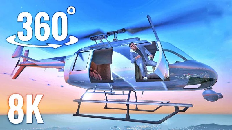 Helicopter Flight 5 Face Your Fears Heights Falling 360°全景VR视频