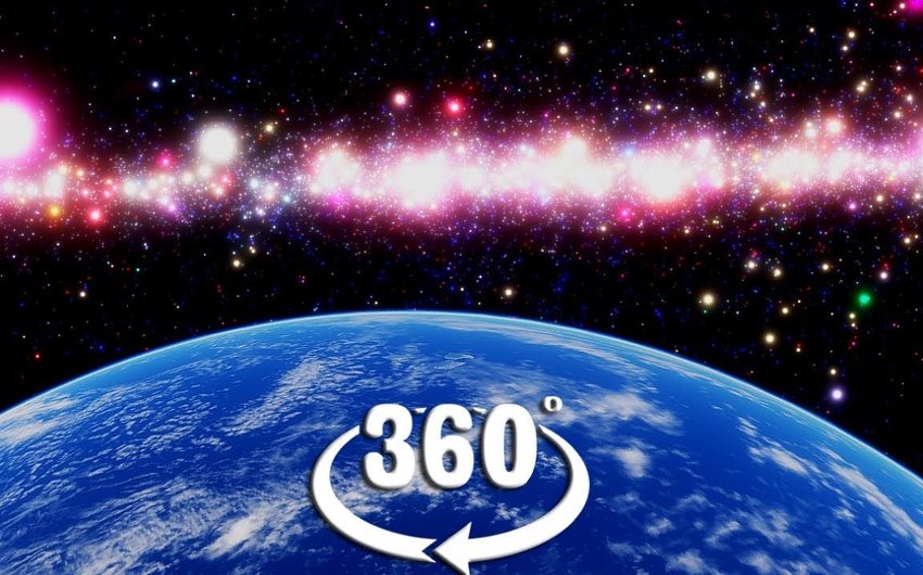 深度放松,穿越多彩的星云和银河系 360°全景VR视频
