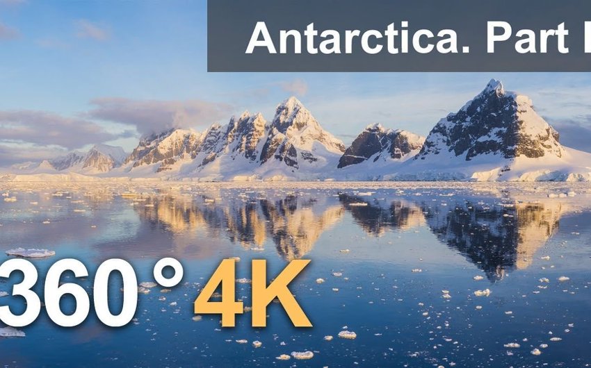 南极洲。第一部分。4K航拍视频 360°全景VR视频