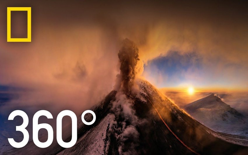 360° 堪察加火山爆发 国家地理 360°全景VR视频