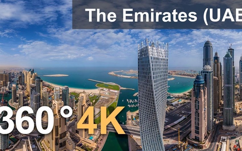 VR城市《阿联酋(阿拉伯联合酋长国)。4k航拍视频》超清4K360°全景沉浸式体验 VR视频 百度网盘下载 封面图