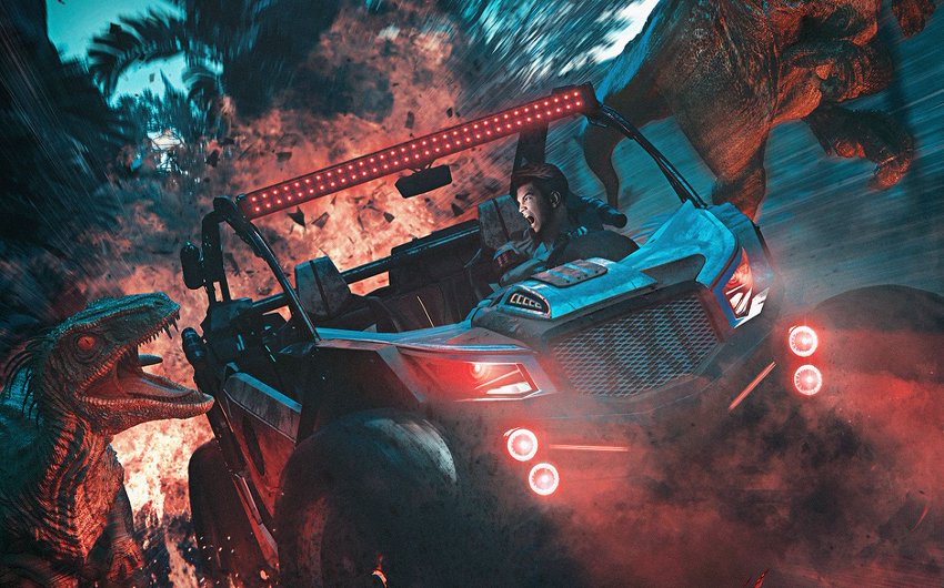VR自然《侏罗纪大逃亡》4K超清360°全景沉浸式体验 VR视频 百度网盘下载 封面图